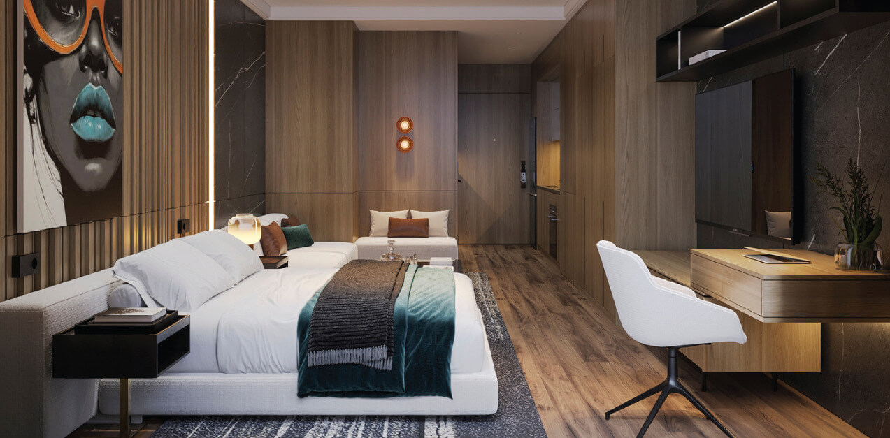 nội thất căn hộ 2 ngủ dự án sunshine River Park Ciputra