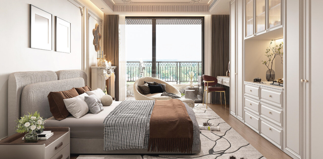 nội thất căn hộ 2 ngủ dự án sunshine River Park Ciputra