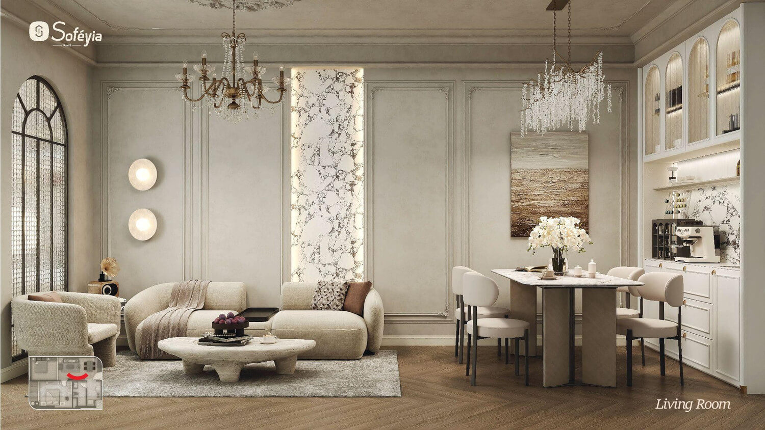 nội thất căn hộ sunshine River Park Ciputra