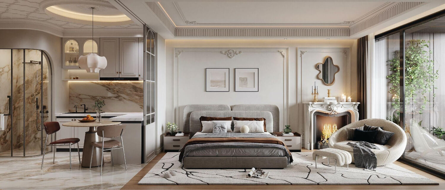 nội thất căn hộ sunshine River Park Ciputra