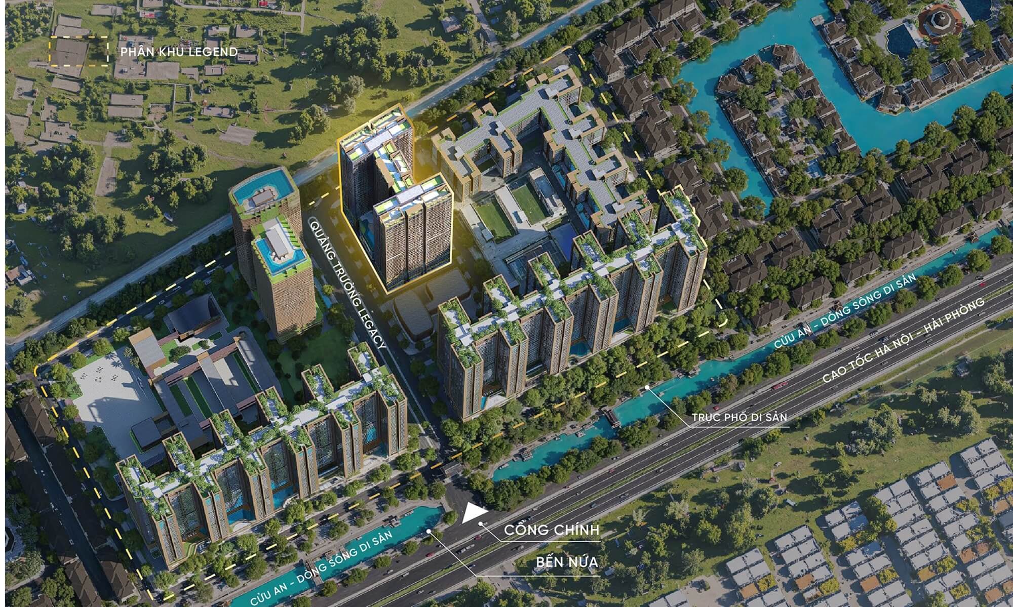 tòa s1 phân khu legend dự án sunshine River Park Ciputra