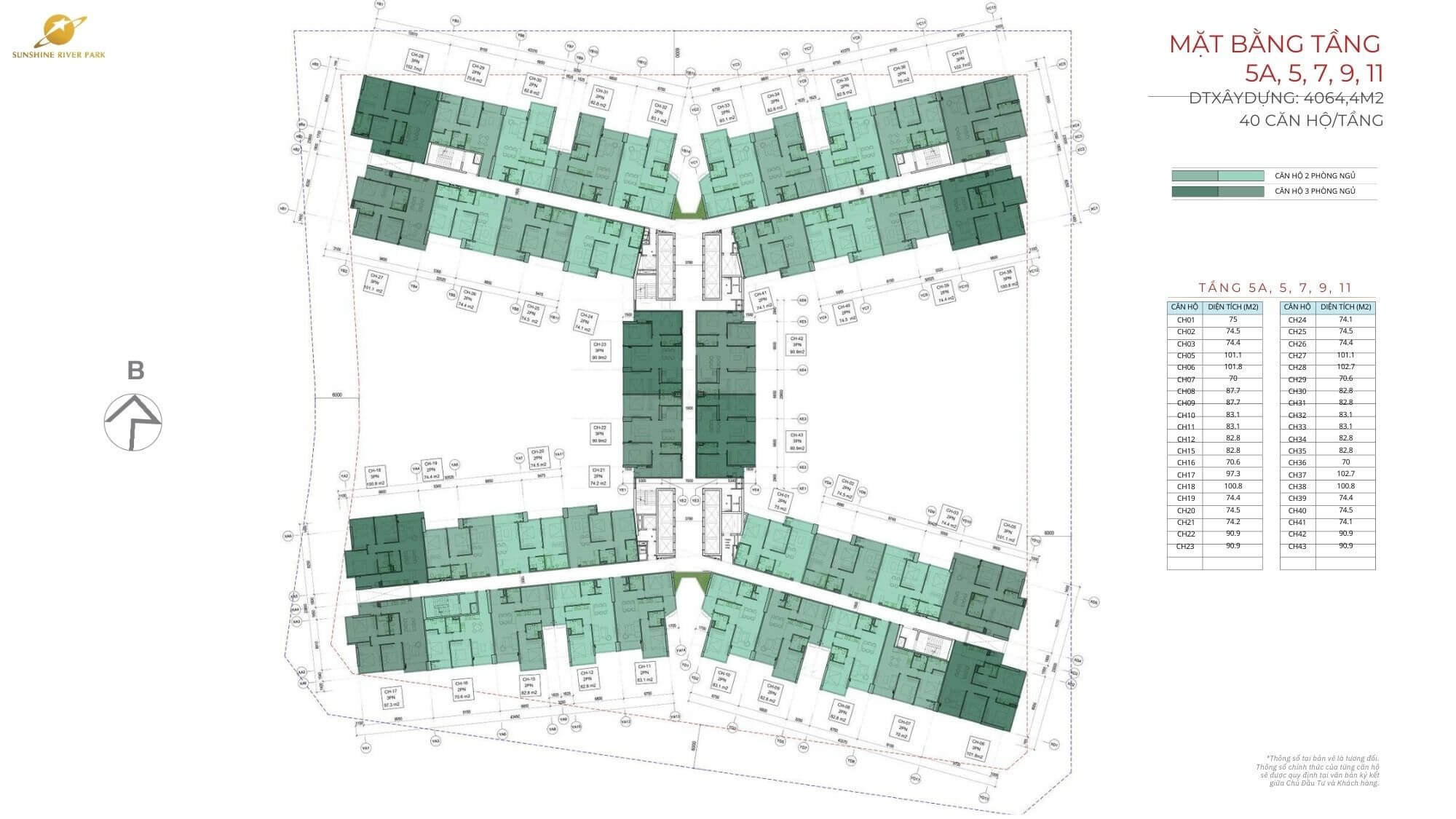 mặt bằng dự án Sunshine Empire ciputra