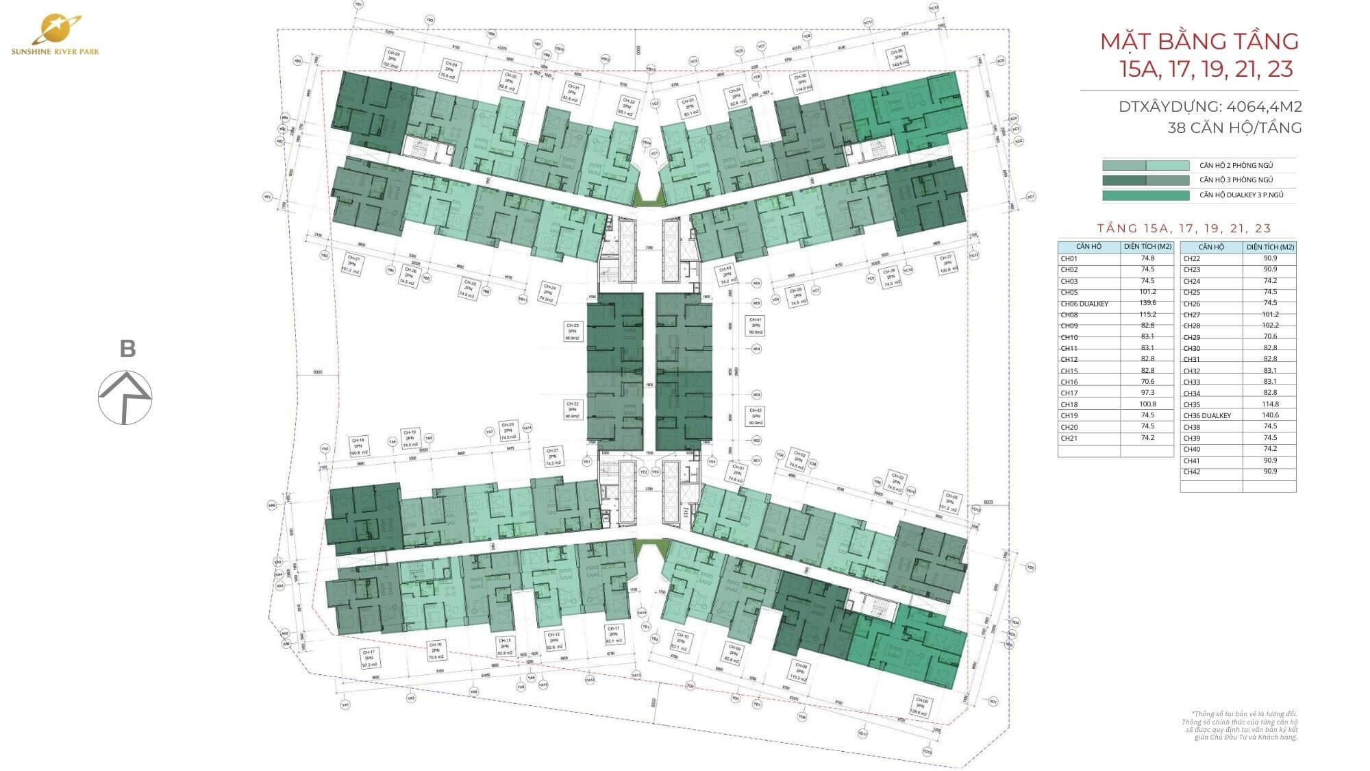 mặt bằng dự án Sunshine Empire ciputra